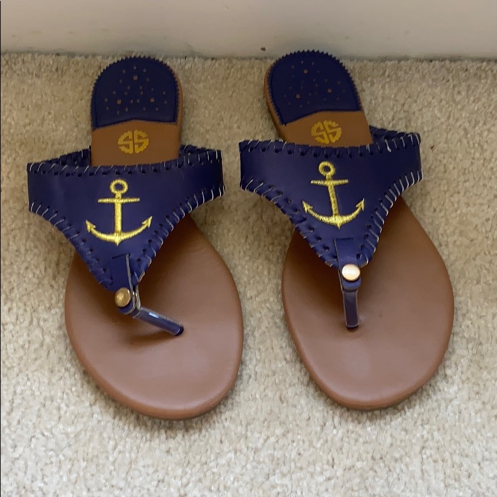 Worn one time Simply Southern anchor sandals